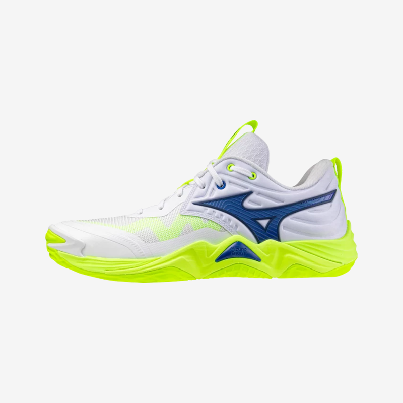 Mizuno Wave Momentum Elite ' WHITE-LIGHTNING YELLOW'